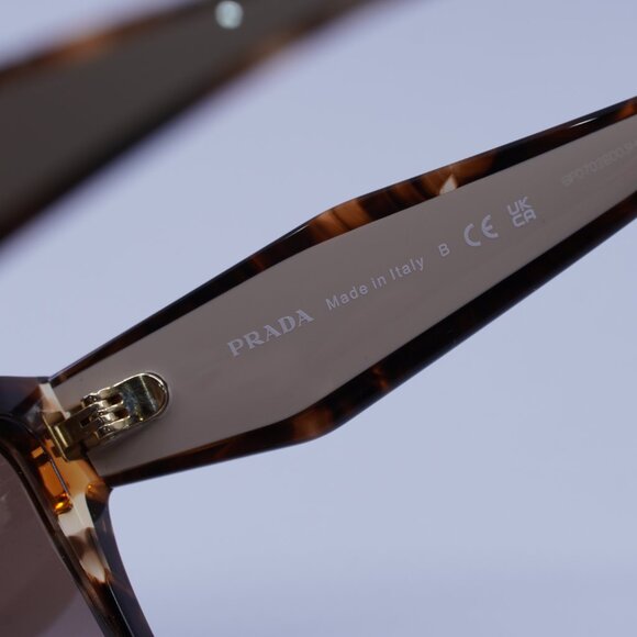 Prada PR24ZSF 07R0A6 Sunglasses Caramel Havana Square Frame - Picture 8 of 10